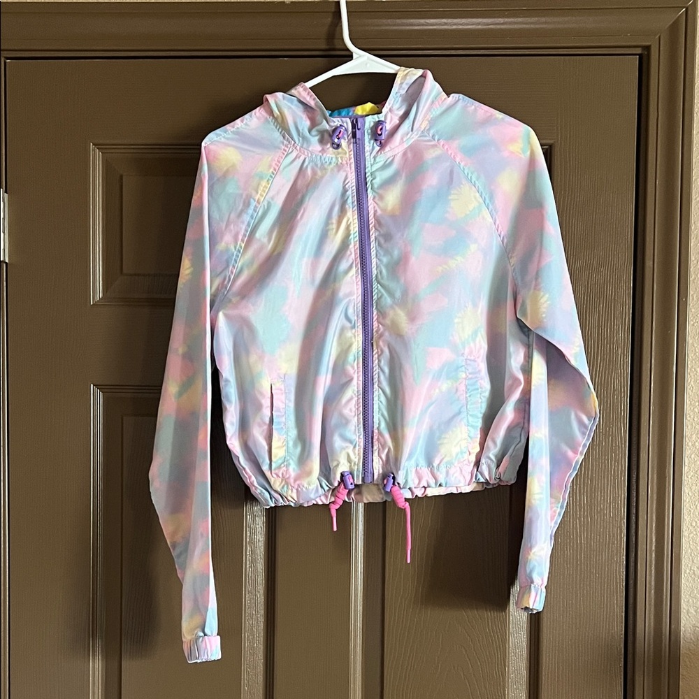 Pastel Tie-Dye Utility Jacket